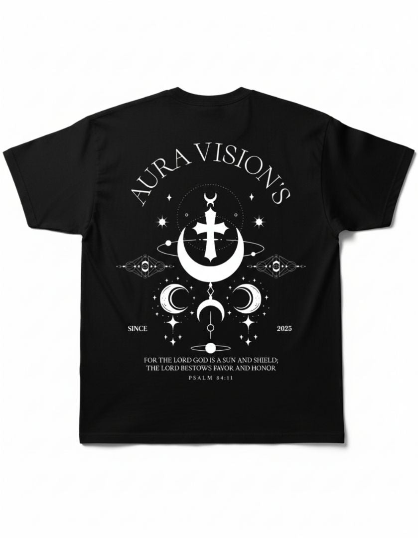 Celestial Being — 240 GSM Black Oversized Tee