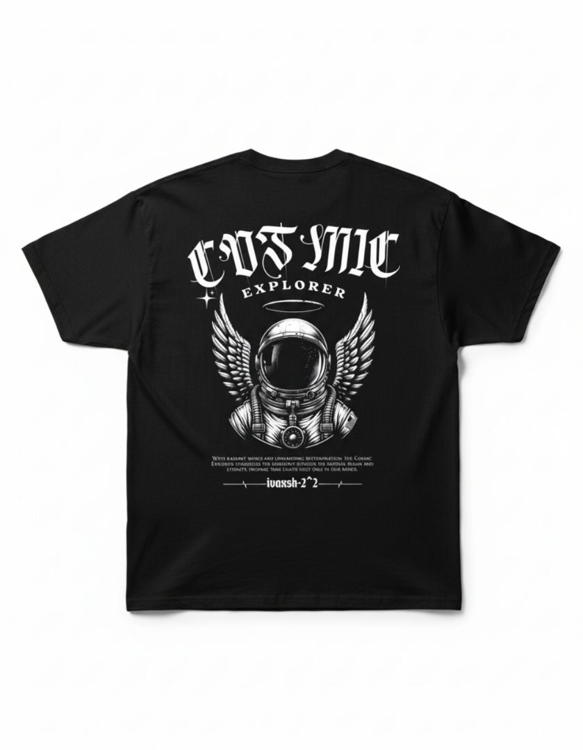 COSMIC EXLPLORER  - 240 GSM - SCREEN PRINTED - OVERSIZED TEE