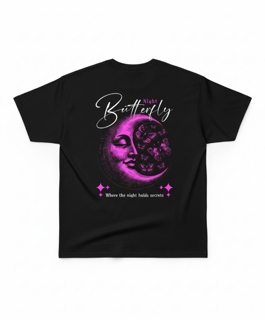 NIGHT BUTTERFLIE'S LUNAR - 240 GSM - OVERSIZED TEE
