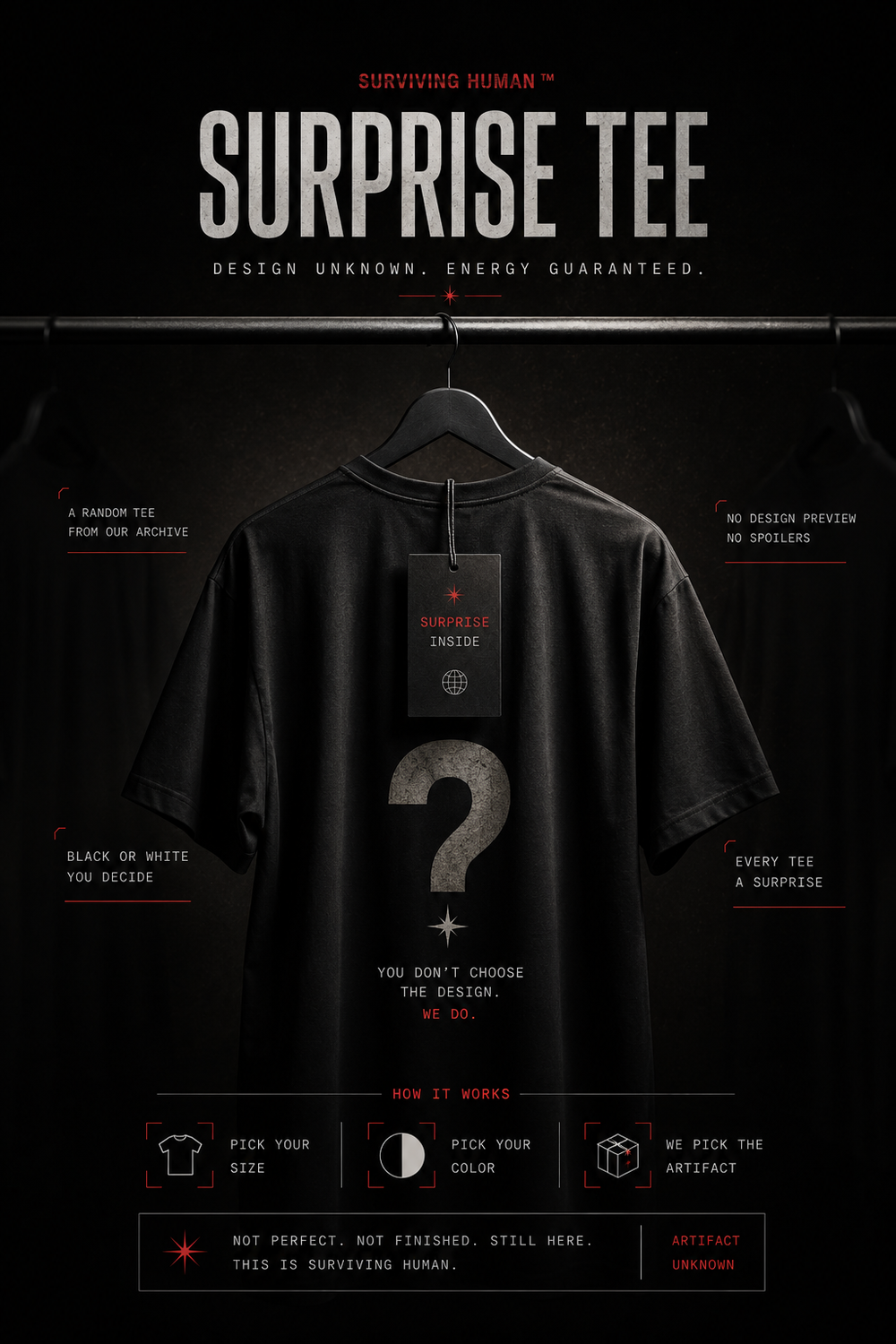 ARTIFACT UNKNOWN — Surprise Tee